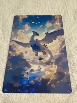 Pokemon LUGIA 249 Flying Psychic V 186/195 Metal WALL DECOR Full Art TCG Card - Image 3