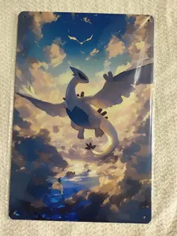 Pokemon LUGIA 249 Flying Psychic V 186/195 Metal WALL DECOR Full Art TCG Card - Image 5