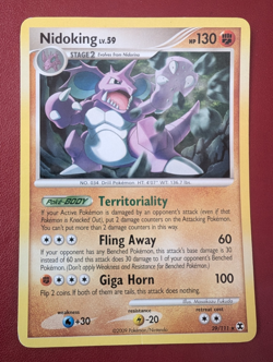 Nidoking 29/111 Non Holo Rising Rivals Pokemon Card Great Condition - Image 1