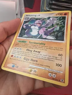 Nidoking 29/111 Non Holo Rising Rivals Pokemon Card Great Condition - Image 5
