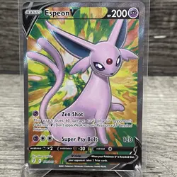 Espeon V 179/203 Full Art Ultra Rare - Pokemon Card Evolving Skies - Near Mint - Image 1