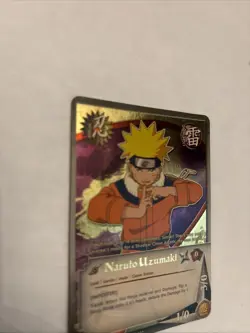 Naruto CCG. Naruto Uzumaki 019 Super rare Foil Card NM Gold Holo - Image 2