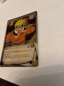Naruto CCG. Naruto Uzumaki 019 Super rare Foil Card NM Gold Holo - Image 4