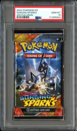 PSA 10 GEM MINT Surging Sparks (Archaludon) SEALED Pokemon Card Pack CS3-624 - Image 2