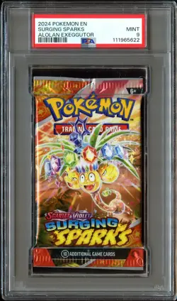 PSA 9 MINT Surging Sparks (Exeggutor) SEALED Pokemon Card Booster Pack CS3-622 - Image 2