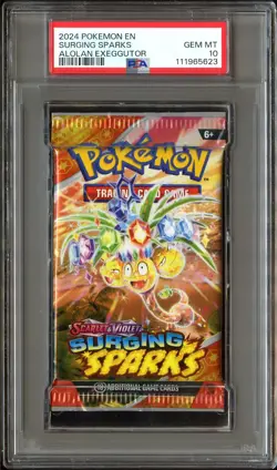 PSA 10 GEM MINT Surging Sparks (Exeggutor) SEALED Pokemon Card Pack CS3-623 - Image 2