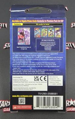 Lot of 4 SEALED Dragon Ball Super Card Game Saiyan Showdown Premium Pack Set 06 - Image 3