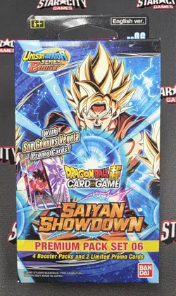 Lot of 4 SEALED Dragon Ball Super Card Game Saiyan Showdown Premium Pack Set 06 - Image 4
