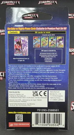 Lot of 4 SEALED Dragon Ball Super Card Game Saiyan Showdown Premium Pack Set 06 - Image 5