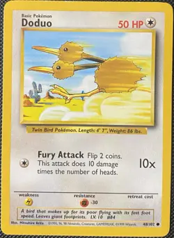 Doduo 048/102 Base Set Regular - Pokemon Card - Image 1