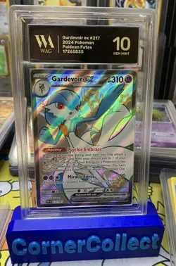GEM MINT 10 Gardevoir ex 217/091 Paldean Fates Ultra Rare Pokemon Card WAG PSA - Image 1