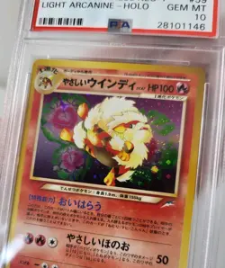 Light Arcanine - Neo Destiny *PSA 10 - GEM MINT* Holo Japanese Pokemon Card - Image 5