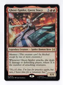 Ghost-Spider, Gwen Stacy (Foil) 14 (M) MTG Marvel's Spider-Man Eternal-Legal SPE - Image 1