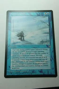 MTG Winter's Chill x1- -Ice Age-Lightly Played - Image 1