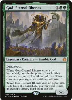 God-Eternal Rhonas (Regular, #163, NM) War of the Spark (WAR), MTG - Image 1