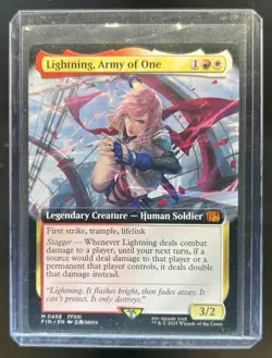 2025 Magic: The Gathering Final Fantasy Lightning Army of One EA Rare #0498 - Image 1