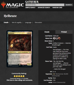 2022 MTG Magic the Gathering Warhammer 40000 40k Surge Foil #125 Helbrute - Image 3