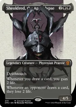 Near Mint x 1 Sheoldred, the Apocalypse - Foil - Concept Praetor Dominaria Unite - Image 1