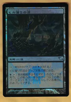 Japanese Foil - Leechridden Swamp (Shadowmoor, Uncommon, 2008) MTG - Image 1