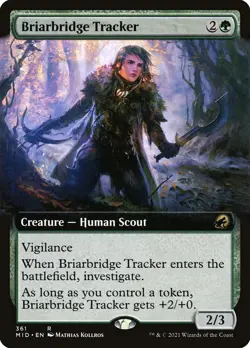 Briarbridge Tracker (361) Extended Art Innistrad: Midnight Hunt MID MTG Magic - Image 1