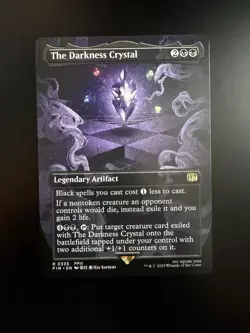 MTG Final Fantasy English The Darkness Crystal Borderless 0335 Non-Foil - Image 1