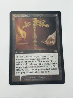 CROOKED SCALES rare foil Mercadian Masques MTG Unplayed NM - Image 2