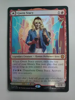 MTG Gwen Stacy Marvel's Spider-Man Foil Mythic - Image 1