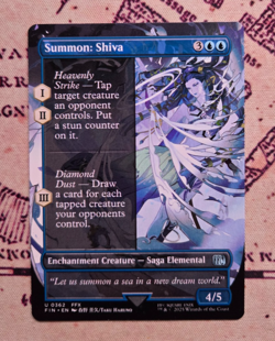 MTG Summon: Shiva Borderless Final Fantasy NM - Image 1