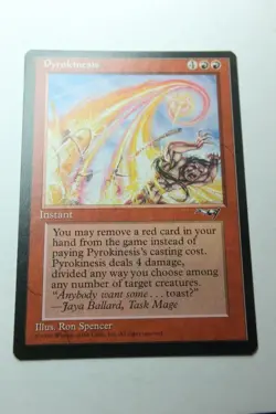 MTG Pyrokinesis x1- -Alliances-Lightly Played - Image 1