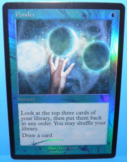 Magic The Gathering: FOIL Ponder, Time Spiral: Remastered (TSR) - Image 1