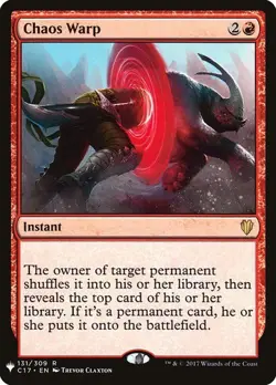 MTG - Chaos Warp - The List - Magic the Gathering - Image 1