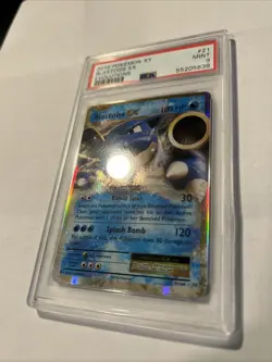 PSA 9 Pokemon TCG Blastoise EX XY Evolutions Holo Rare Card 21/108 MINT - Image 2