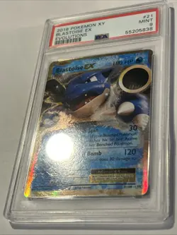 PSA 9 Pokemon TCG Blastoise EX XY Evolutions Holo Rare Card 21/108 MINT - Image 4