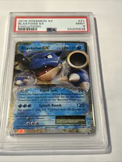 PSA 9 Pokemon TCG Blastoise EX XY Evolutions Holo Rare Card 21/108 MINT - Image 5