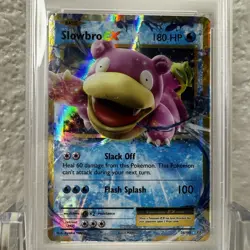 2016 POKEMON XY EVOLUTIONS #26 SLOWBRO EX - PSA 9 MINT - Image 3