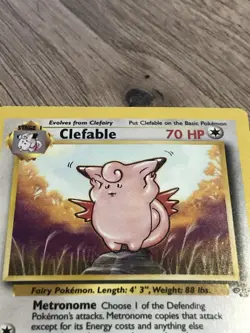 Clefable 17/64 Non Holo Rare Pokemon TCG WOTC Unlimited Jungle Light Play LP - Image 3