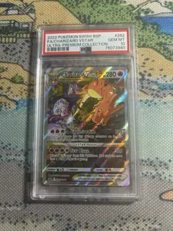 PSA 10 Pokemon Charizard VSTAR SWSH 262 Alternate Art UPC Black Star Promo EN - Image 1