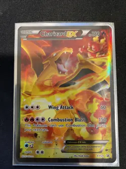 FULL ART Charizard EX ULTRA RARE (Flareon Art) XY121 Black Star Promo Pokemon LP - Image 1