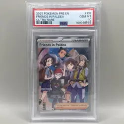 2025 POKEMON PRE EN-PRISMATIC EVOLUTIONS ULTRA RARE FRIENDS IN PALDEA PSA 10 - Image 1