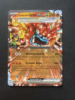 Hearthflame Mask Ogerpon ex - 040/167 -SV06: Twilight Masquerade NM Pokemon Card - Image 1