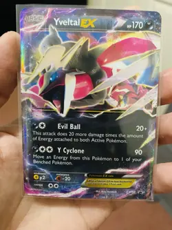 Pokemon TCG Yveltal EX XY150a Alternate Art Promo Card Near Mint Condition. - Image 2