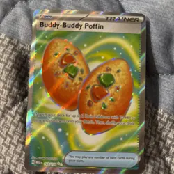 Buddy Buddy Poffin 167/132 Mega Evolution Secret Rare Pokemon Card NM - Image 1
