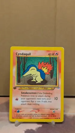 Pokemon TCG Cyndaquil Neo Destiny Card 61/105 Unlimited Common - Image 1