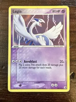 LUGIA 29/115 Unseen Forces Deck Exclusive Holo Pokemon Card - Light Played - Image 1