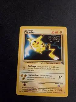 Pokemon Card Pikachu THE FIRST MOVIE PROMO #4 New - Image 3
