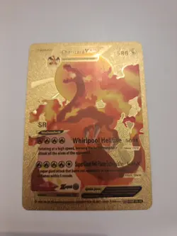 Pokemon Charizard VMAX 586HP Gold Foil Fan Art Card SMP 26-44 - Image 1