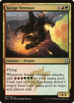 Savage Ventmaw 1x MtG Dragons of Tarkir SP/NM - Image 1