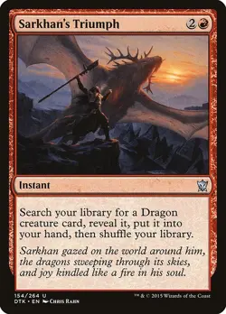 Sarkhan's Triumph 1x MtG Dragons of Tarkir SP/NM - Image 1