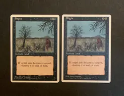 Magic: The Gathering Blight 4th Edition 1995 MTG x2 - Image 1