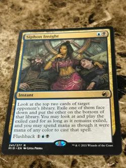 SIPHON INSIGHT Magic MTG Innistrad: Midnight Hunt - Image 1